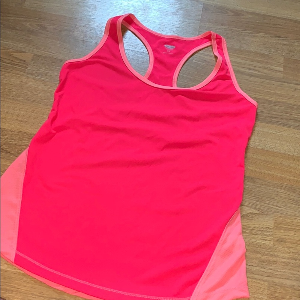 Pink workout tank
